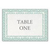 Table Japonais Seigha Stylisé Waves Numéro de tableau (Dos)