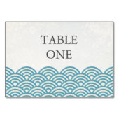 Table Japonais Seigha Stylisé Waves Numéro de tableau (Dos)