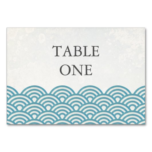 Table Japonais Seigha Stylisé Waves Numéro de tableau (Devant)