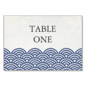 Table Japonais Seigha Stylisé Waves Numéro de tableau (Dos)