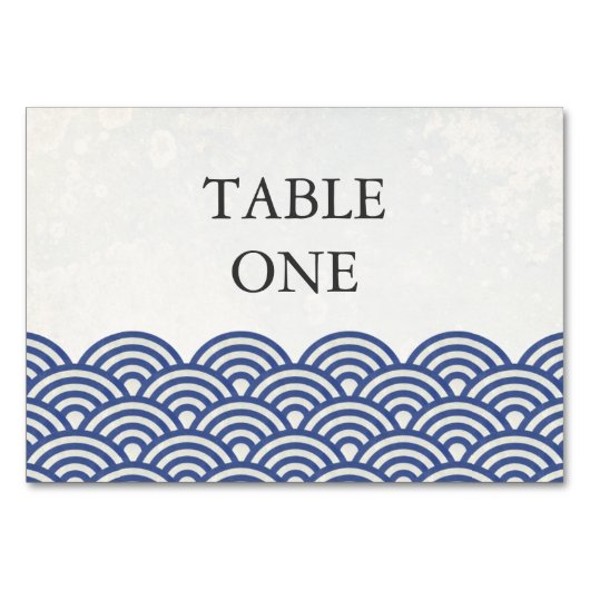 Table Japonais Seigha Stylisé Waves Numéro de tableau (Devant)