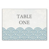 Table Japonais Seigha Stylisé Waves Numéro de tableau (Dos)