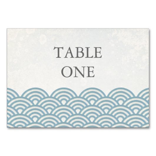 Table Japonais Seigha Stylisé Waves Numéro de tableau (Devant)