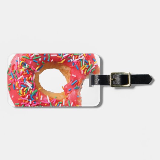 Table Kitchen Donuts Sweets Dessert Donut Bagagelabel (Voorkant horizontaal)