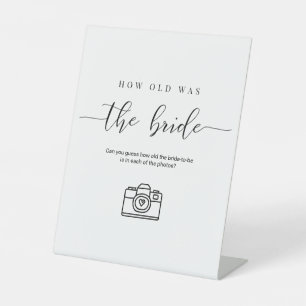 Table L'âge de la mariée - signe de Fête des mariées