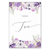 Table lavande violette Numéro de deux tables (Dos)