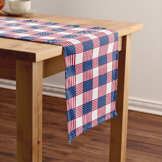 Table Long Chemin de table-Drapeau du 4 juillet pour petite t (In Situ)