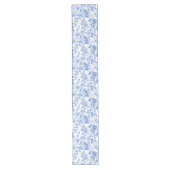 Table Long Grandmillennial Bleu Toile Roses Floral Chemin de (Devant)
