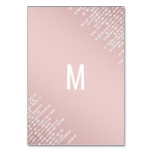 Table Lumières de diamant à pendage rose vif Numéro de t (Dos)