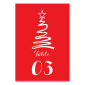 Table Magique Noël Arbre Numéro de Noël Numéro de tablea (Dos)