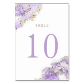 Table marbre doré lavande Numéro de tableau 10 (Dos)