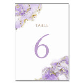 Table marbre doré lavande Numéro de tableau 6 (Dos)