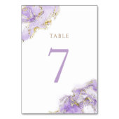 Table marbre doré lavande Numéro de tableau 7 (Dos)