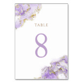 Table marbre doré lavande Numéro de tableau 8 (Dos)