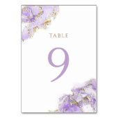 Table marbre doré lavande Numéro de tableau 9 (Dos)