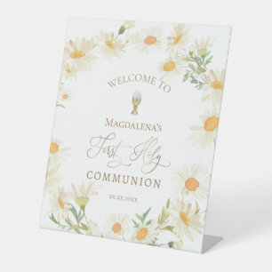 Table marguerites signe de bienvenue de la première sain