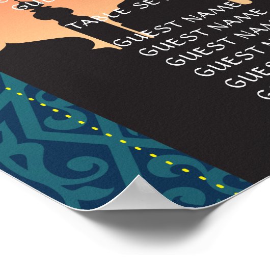 Table Mariage Arabian Nights Poster Sein (Coin)