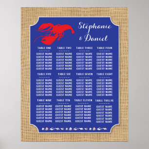 Table Mariage Crawfish Réchauffer Poster Poster Po