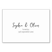 Table Mariage de champ romantique Numéro de tableau (Dos)