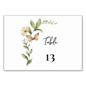 Table Mariage de champ romantique Numéro de tableau (Devant)