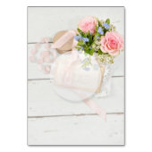 Table Mariage de fleur de printemps romantique Numéro de (Dos)