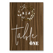 Table Mariage de germe de bois rustique Numéro de tablea (Par défaut)