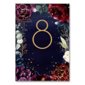 Table Mariage de la marine de Bourgogne Numéro de la car (Dos)