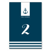 Table Mariage de la Marine Nautique Numéro de tableau - (Dos)