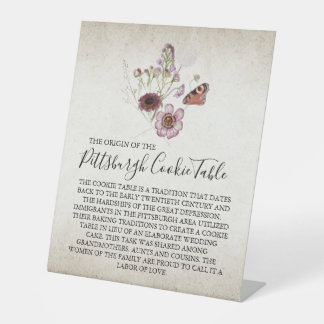 TABLE MARIAGE DE SIGNE DE TABLEAU DE COOKIES PITTSBURGH