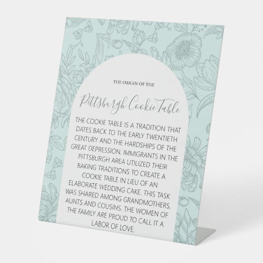 TABLE MARIAGE DE SIGNE DE TABLEAU DE COOKIES PITTSBURGH (Recto)