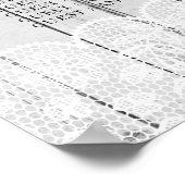 Table Mariage Dentelle rustique Gris Bois Poster S (Coin)