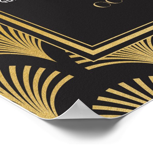 Table Mariage Gatsby Art Déco 1920 Poster Seating (Coin)