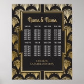 Table Mariage Gatsby Art Déco 1920 Poster Seating (Devant)