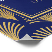 Table Mariage Gatsby Art Déco 1920 Poster Seating (Coin)