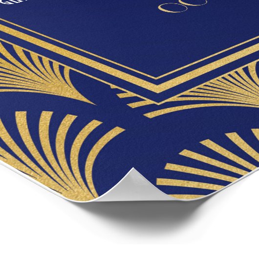 Table Mariage Gatsby Art Déco 1920 Poster Seating (Coin)