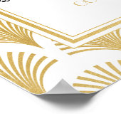 Table Mariage Gatsby Art Déco 1920 Poster Seating (Coin)