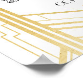 Table Mariage Gatsby Art Déco 1920 Poster Seating (Coin)