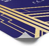 Table Mariage Gatsby Art Déco 1920 Poster Seating (Coin)