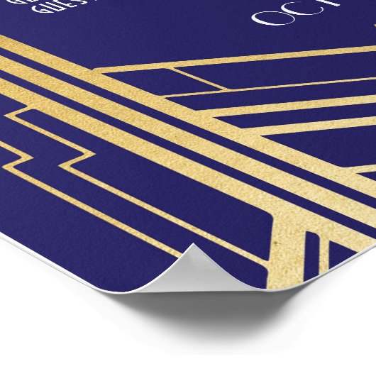 Table Mariage Gatsby Art Déco 1920 Poster Seating (Coin)