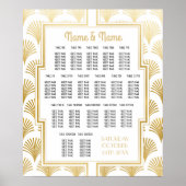 Table Mariage Gatsby Déco années 1920 18 tables (Devant)