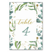 Table Mariage Motif d'Eucalyptus Botanique Numéro de tab (Par défaut)