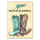 Table Mariage occidental rustique 💍 Numéro de tableau p (Dos)