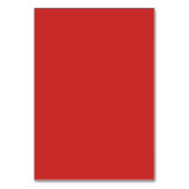 Table Mariage rouge de pavot moderne Numéro de tableau 1 (Dos)