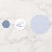 Table Mariage Toile Bleu Confetti Chinoiserie (Derrière)