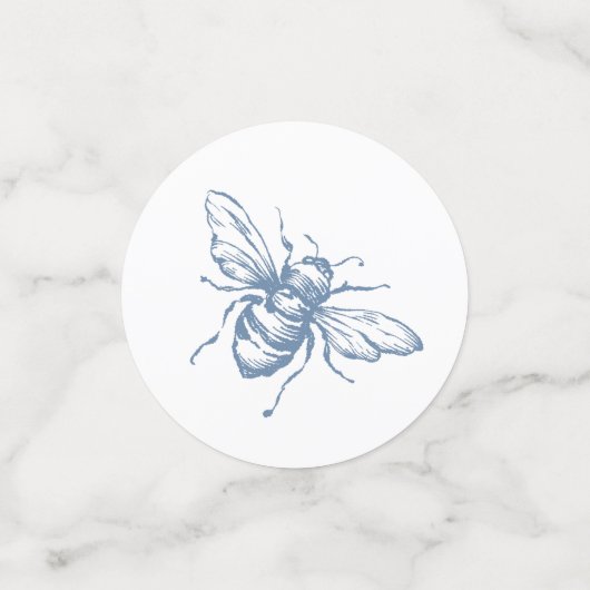 Table Mariage Toile Bleu Confetti Chinoiserie (Petit recto)