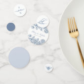 Table Mariage Toile Bleu Confetti Chinoiserie (Groupe)