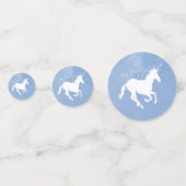 Table Mariage Unicorne Bleue Confetti (Devant)