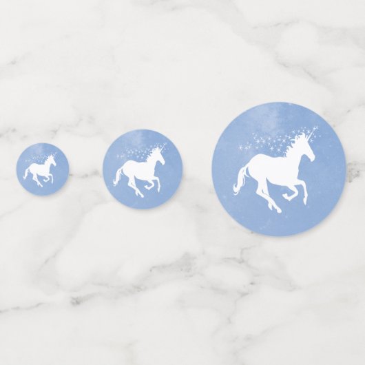 Table Mariage Unicorne Bleue Confetti (Devant)