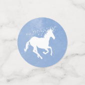 Table Mariage Unicorne Bleue Confetti (Petit recto)