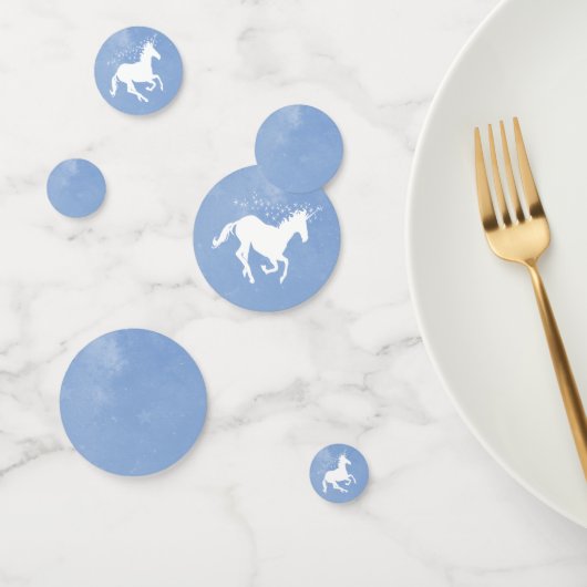 Table Mariage Unicorne Bleue Confetti (Groupe)